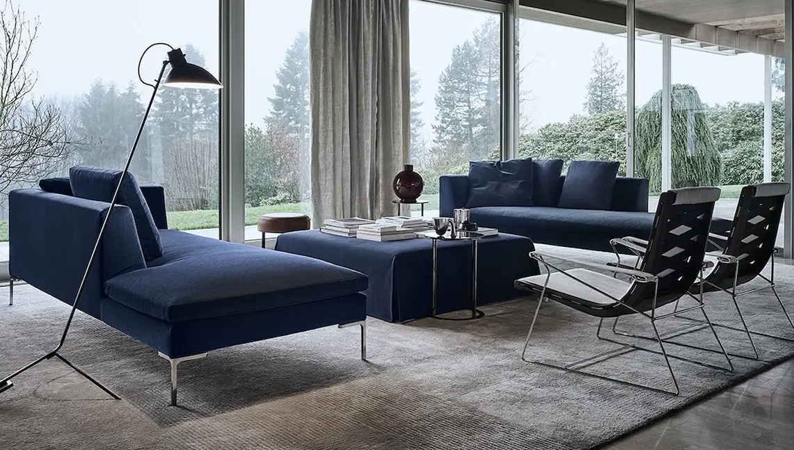 Divano Charles B&B Italia in living contemporaneo